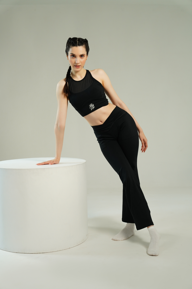 Crop Mesh Top